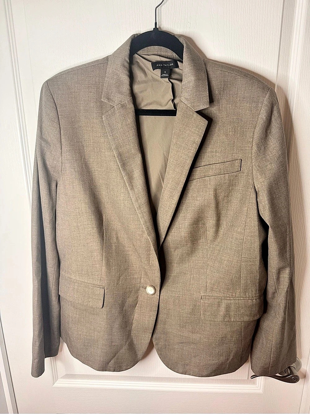 Ann Taylor Tailored Blazer in Brown Size 16 Like New